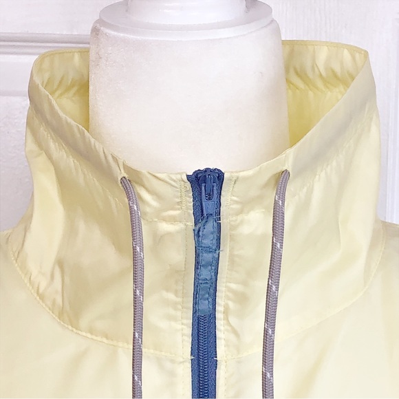 Columbia Light Yellow & Blue Colorblock Morning View Windbreaker Medium - Picture 3 of 16